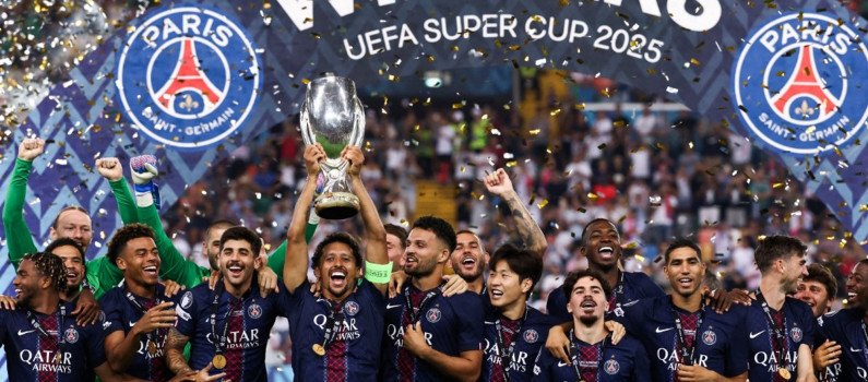 Football : le PSG conserve la Supercoupe d’Europe et confirme ses ambitions